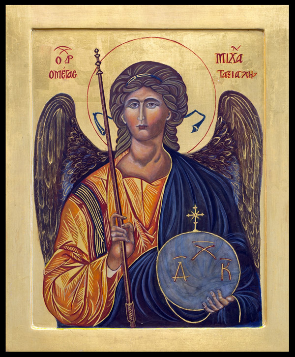St. Michael the Archangel, based on a 14th century Byzantine prototype, Christine Thum Schlesser